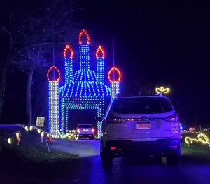 holiday lights at St. Albans City Park