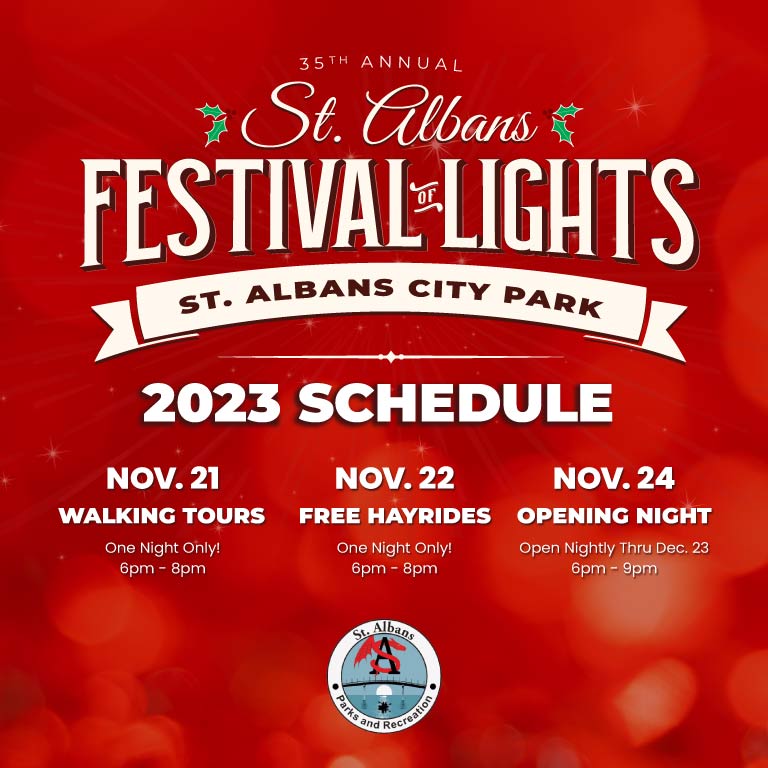 St. Albans Festival Of Lights St. Albans City Park West Virginia